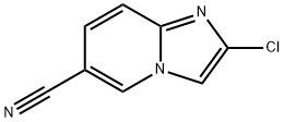 2-chloroimidazo[1,2-a]pyridine-6-carbonitrile 结构式