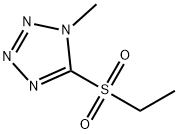 5-乙基磺酰基-1-甲基四唑 结构式