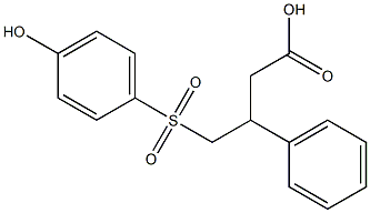 4-(4-Hydroxy-benzenesulfonyl)-3-phenyl-butyric acid 结构式
