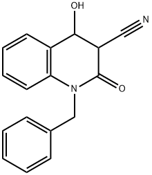 1-Benzyl-4-hydroxy-2-oxo-1,2,3,4-tetrahydro-quinoline-3-carbonitrile 结构式
