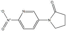 1-(6-Nitropyridin-3-yl)pyrrolidin-2-one 结构式