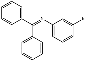 3-溴-N-(二苯基亚甲基)苯胺 结构式