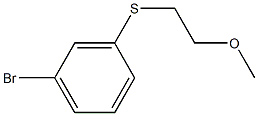 1-bromo-3-(2-methoxyethylsulfanyl)benzene 结构式