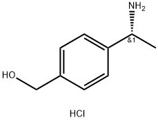 [4-[(1R)-1-aminoethyl]phenyl]methanol:hydrochloride 结构式