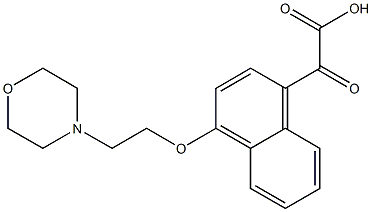 2-(4-(2-吗啉代乙氧基)萘-1-基)-2-氧亚基乙酸 结构式