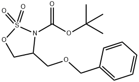 3-Boc-4-((benzyloxy)methyl)-1,2,3-oxathiazolidine 2,2-dioxide 结构式