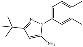 3-tert-butyl-1-(3,4-dimethylphenyl)-1H-pyrazol-5-amine 结构式