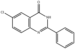 6-氯-2-苯基喹唑啉-4(3H)-酮 结构式