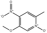 2-甲基-4-硝基-5-甲氧基吡啶氮氧化物 结构式