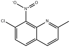 7-Chloro-2-methyl-8-nitro-quinoline 结构式