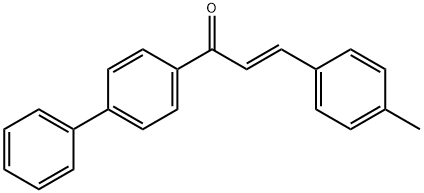 (2E)-1-{[1,1-biphenyl]-4-yl}-3-(4-methylphenyl)prop-2-en-1-one 结构式