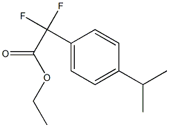 2,2-二氟-2-(4-异丙基苯基)乙酸乙酯 结构式