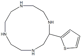 1,4,7,10-Tetraazacyclododecane, 2-(2-thienyl)- 结构式