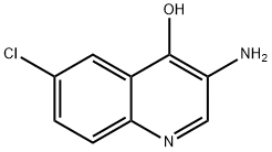 6-氯-3-氨基-4-羟基喹啉 结构式