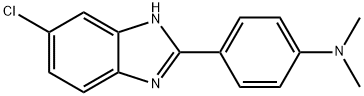 5-氯-2-[4-(二甲氨基)苯基]苯并咪唑 结构式