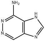 化合物 1H-IMIDAZO[4,5-D]PYRIDAZIN-7-AMINE 结构式