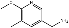C-(6-Methoxy-5-methyl-pyridin-3-yl)-methylamine 结构式