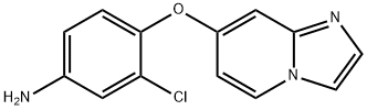 3-氯-4-(咪唑并[1,2-A]吡啶-7-基氧基)苯胺 结构式
