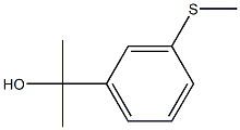 2-(3-methylsulfanylphenyl)propan-2-ol 结构式