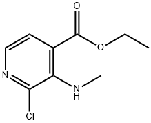 2-氯-3-(甲基氨基)异烟酸乙酯 结构式