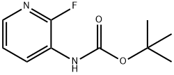 (2-氟吡啶-3-基)氨基甲酸叔丁酯 结构式
