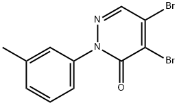 4,5-Dibromo-2-m-tolyl-2H-pyridazin-3-one 结构式