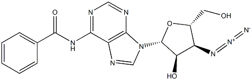 3'-Azido-N6-benzoyl-3'-deoxyadenosine 结构式