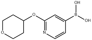 (2-((TETRAHYDRO-2H-PYRAN-4-YL)OXY)PYRIDIN-4-YL)BORONIC ACID 结构式