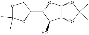 (3AR,5R,6S,6AR)-5-((R)-2,2-二甲基-1,3-二氧戊环-4-基)-2,2-二甲基四氢呋喃[2,3-D][1,3]二氧杂环-6-醇 结构式