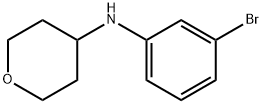 N-(3-bromophenyl)tetrahydro-2H-pyran-4-amine 结构式
