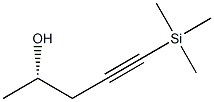 4-Pentyn-2-ol, 5-(trimethylsilyl)-, (S)- 结构式