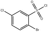 2-溴-5-氯苯-1-磺酰氯 结构式