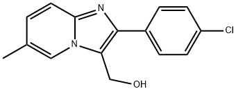 Imidazo[1,2-a]pyridine-3-methanol, 2-(4-chlorophenyl)-6-methyl- 结构式