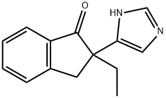 4-(2-乙基-2-茚酮)咪唑 结构式