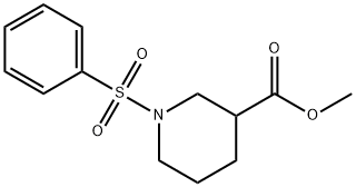 methyl 1-(phenylsulfonyl)-3-piperidinecarboxylate 结构式