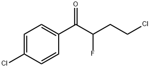 4-氯-1-(4-氯苯基)-2- 氟丁烷 -1-酮 结构式