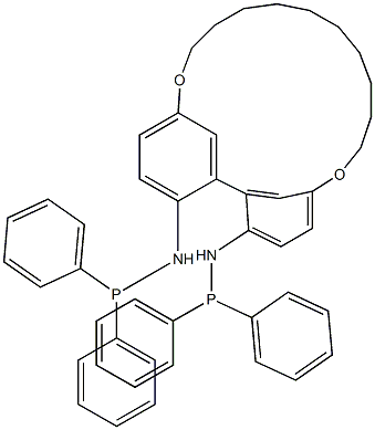 (S)-2,2'-Bis(diphenylphosphinoamino)-5,5'-(decamethylenedioxy)-1,1'-biphenyl 结构式