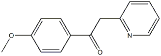 1-(4-甲氧基苯基)-2-(吡啶-2-基)乙基-1-酮 结构式