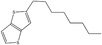 2-辛基-噻吩[3,2-B]并二噻吩 结构式