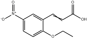 (2E)-3-(2-ethoxy-5-nitrophenyl)acrylic acid 结构式