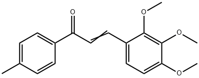 (2E)-1-(4-methylphenyl)-3-(2,3,4-trimethoxyphenyl)prop-2-en-1-one 结构式