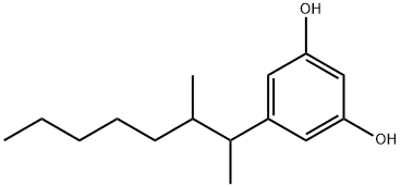 5-(3-甲基辛烷-2-基)苯-1,3-二酚 结构式