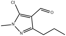 5-chloro-1-methyl-3-propyl-1H-pyrazole-4-carbaldehyde 结构式