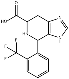 4-[2-(trifluoromethyl)phenyl]-3H,4H,5H,6H,7H-imidazo[4,5-c]pyridine-6-carboxylic acid 结构式