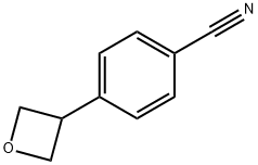 4-(氧杂环丁烷-3-基)苄腈 结构式