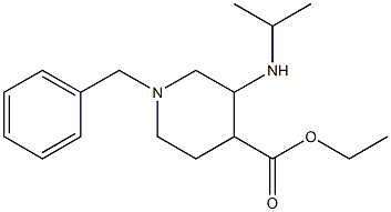 ethyl 1-benzyl-3-(isopropylamino)piperidine-4-carboxylate 结构式