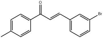 (2E)-3-(3-bromophenyl)-1-(4-methylphenyl)prop-2-en-1-one 结构式