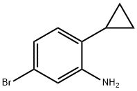 5-溴-2-环丙基苯胺 结构式