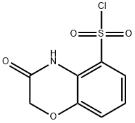 3-氧代-3,4-二氢-2H-1,4-苯并噁嗪-5-磺酰氯 结构式