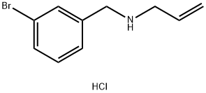 N-(3-bromobenzyl)-2-propen-1-amine hydrochloride 结构式